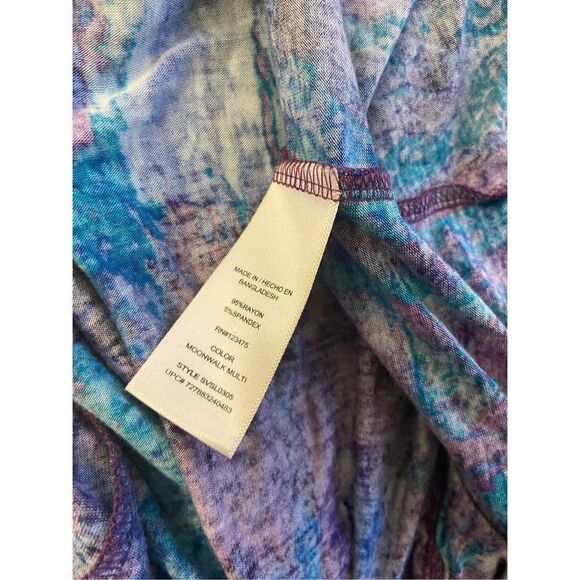 Sofia Vergas Rayon Robe Medium rn # 123475 MoonWalk Mult - Picture 3 of 6